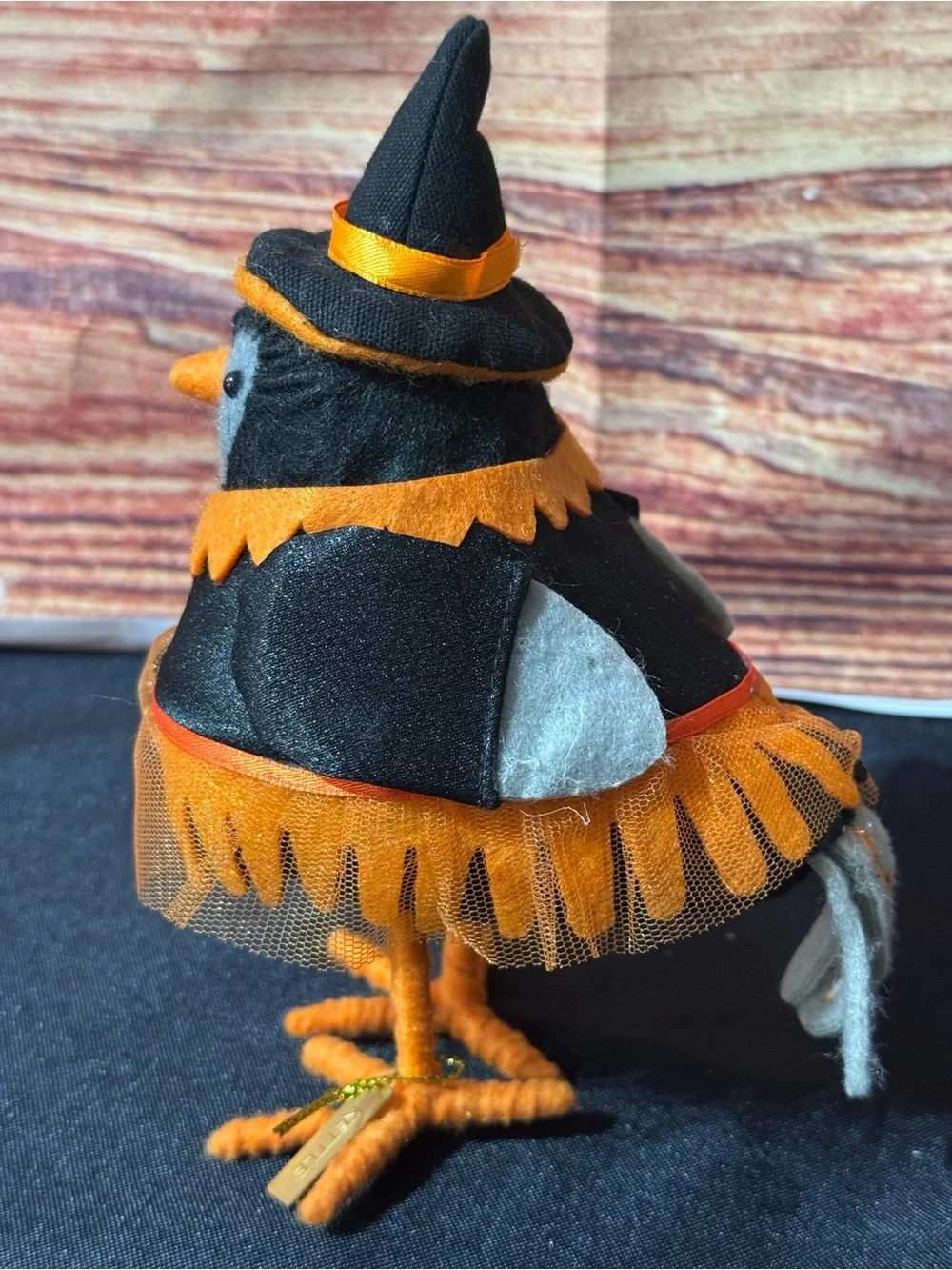 Target Black & Orange Witch Bird Plush kettle